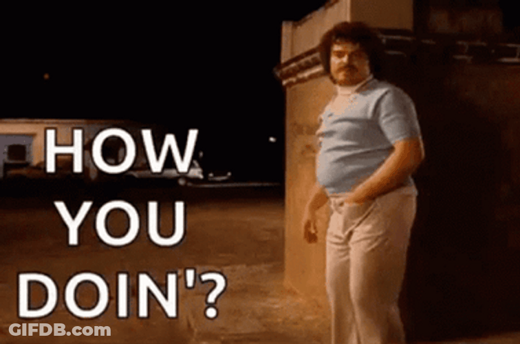 Whatcha Doin Fat Man Sliding GIF