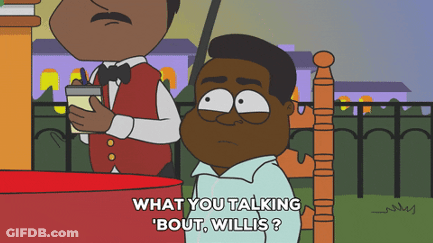 Whatchu Talkin Bout Willis Family Guy Cartoon GIF