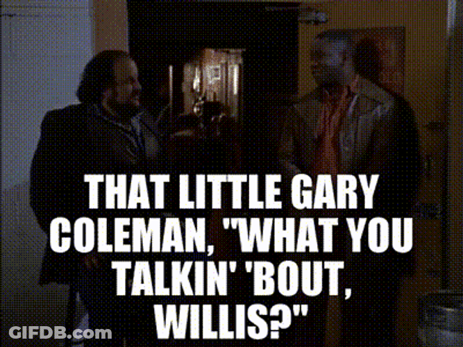 Whatchu Talkin Bout Willis Gary Coleman Friends Laughing GIF