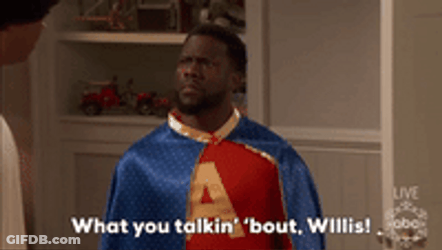 Whatchu Talkin Bout Willis Kevin Hart Confident GIF