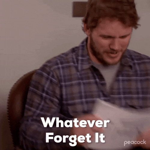 Whatever Forget It Walkout GIF