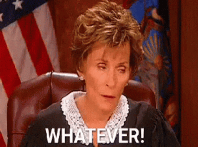 Whatever Judge Eye Rolling GIF