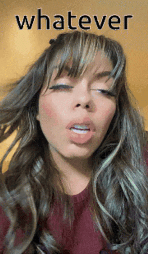 Whatever Mean Eyeroll GIF