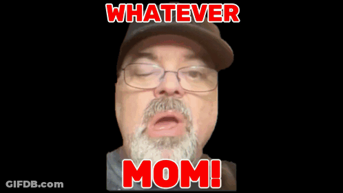 Whatever Mom Rainbow Poster GIF