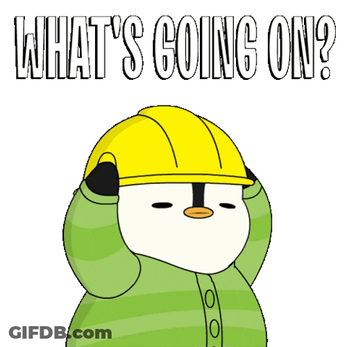Whats Going On Penguin Laborer Having Hard Time GIF