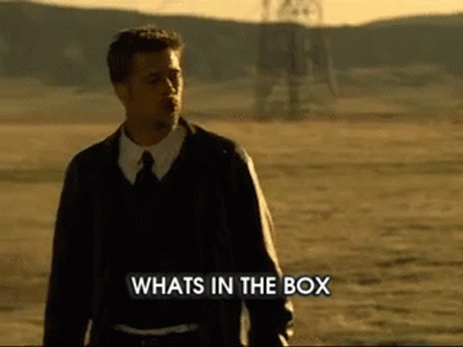 Whats In The Box Brad Pitt The Se7en GIF