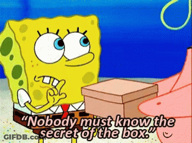 Whats In The Box Spongebob Squarepants GIF
