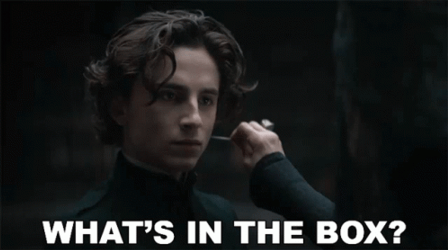 Whats In The Box Timothée Chalamet GIF