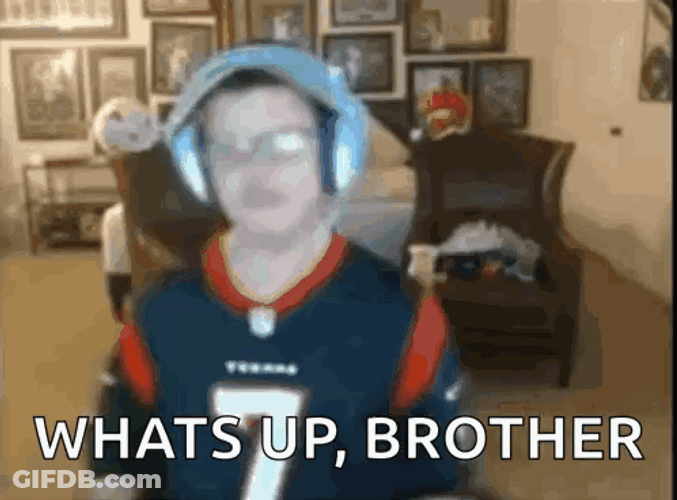 Whats Up Brother Gamer Sketch Madden GIF