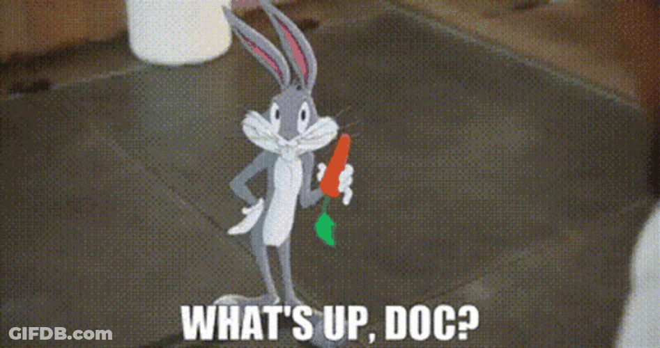 Whats Up Doc Standing Bugs Bunny GIF