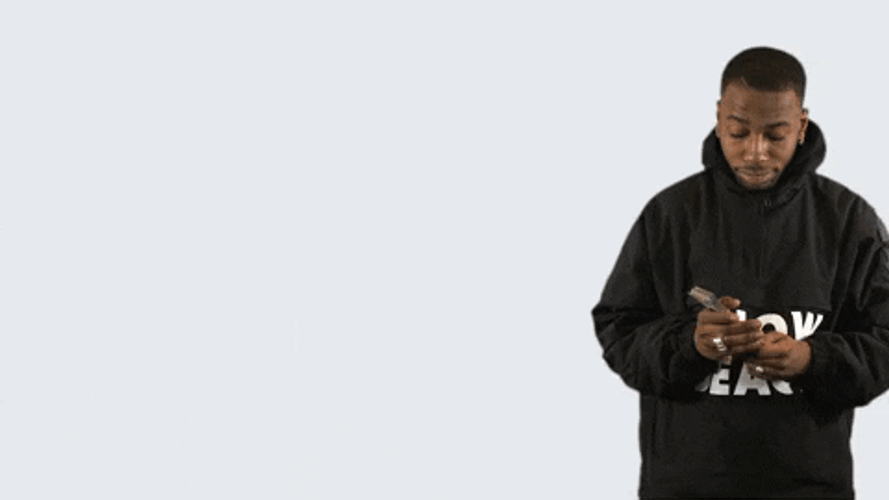 Whats Up Hello Man Talking To Phone GIF