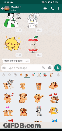 WhatsApp Conversation With Moshe E GIF