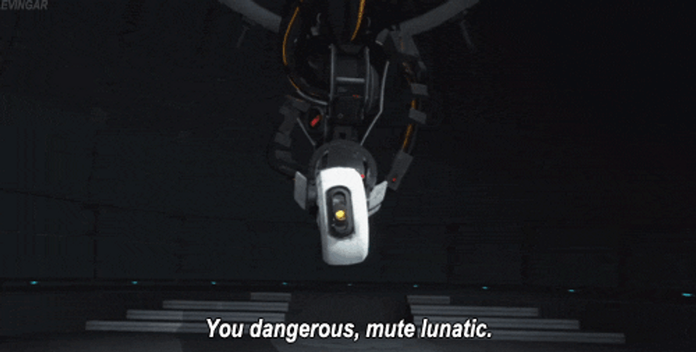 Wheatley From Portal 2 Cursing GIF