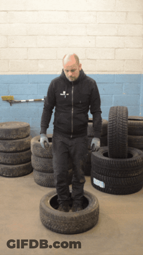 Wheel Man Disappear GIF