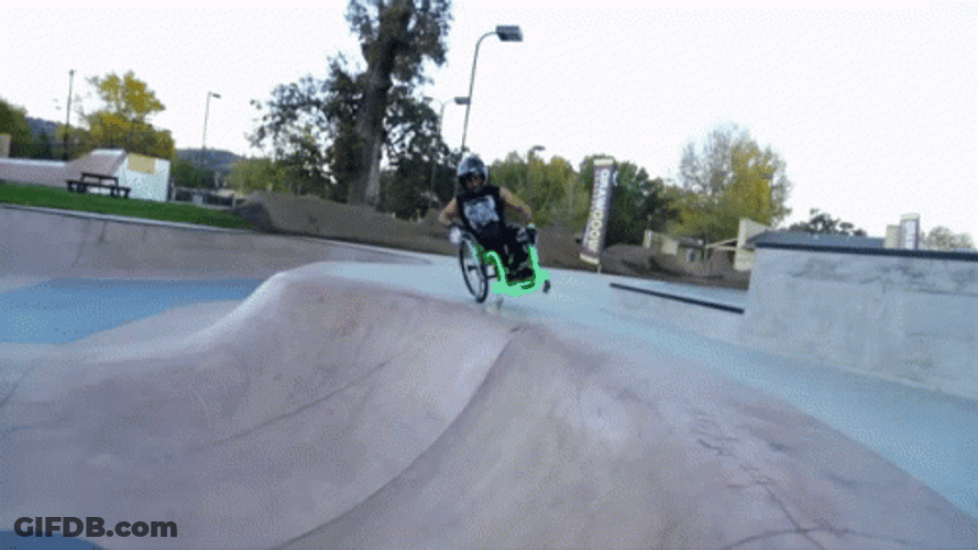 Wheelchair Cool Exhibition GIF