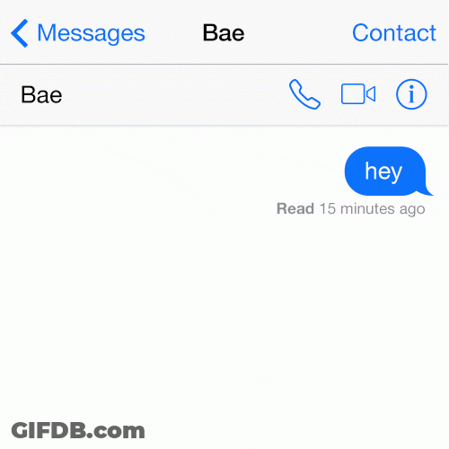 When Bae Ignores Your Text Message Meme GIF