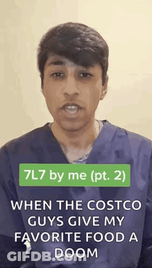 When Costco Guys Give My Favorite Food Doom GIF