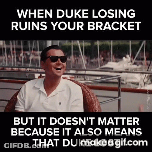 When Duke Losing Ruins Your Bracket March Madness GIF