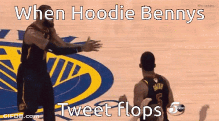 When Hoodie Benny Tweet Lebron Flop GIF