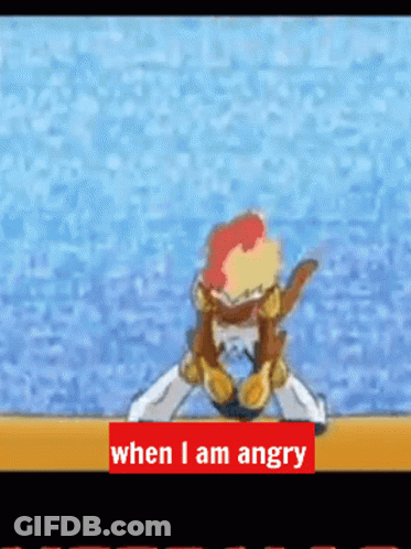 When I Am Angry Is Written On A Red Sign GIF