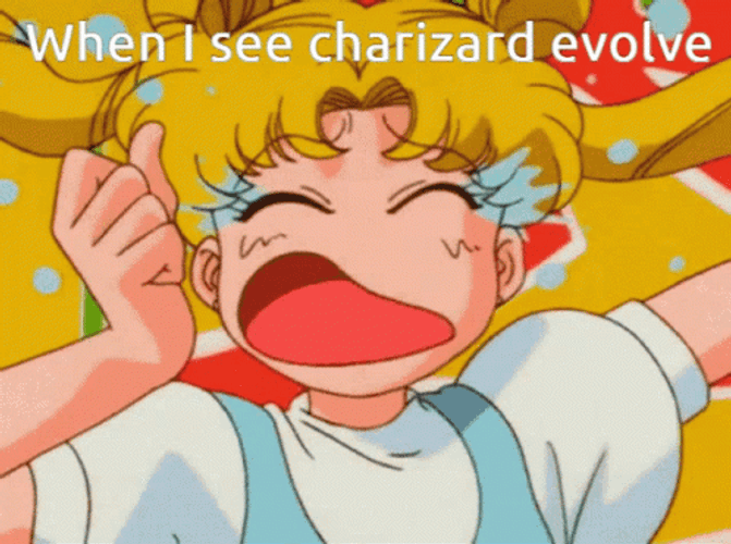 When I See Charizard Evolve GIF