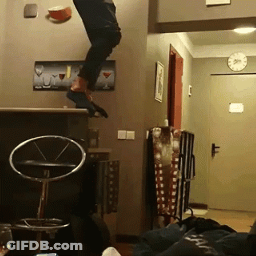 When I Try To Be Cool Parkour GIF