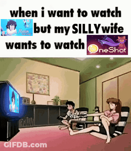 When I Want To Watch But My Silly Wife Wants To Watch Margin And One Shot GIF