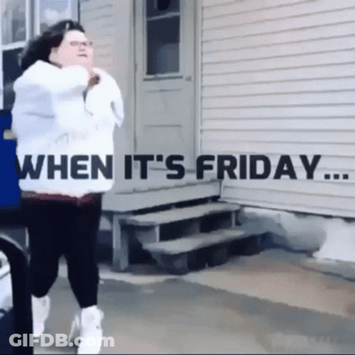 When It's Friday Funny Dance GIF