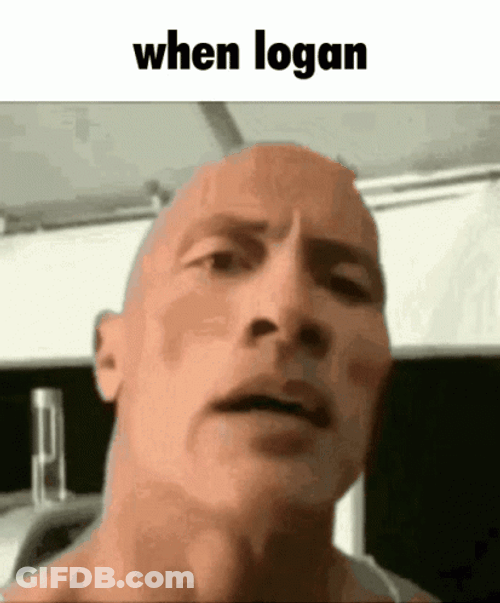 When Logan And The Rock Famous Eyebrow GIF