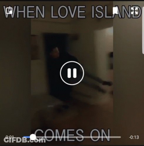 When Love Island Comes On GIF