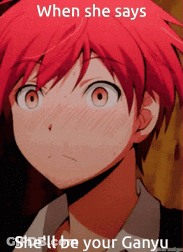 When She Says She 'Ll Be Your Ganyu Is Written On A Poster GIF