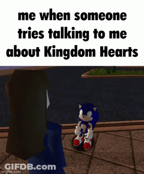 When Someone Tries Talking Kingdom Hearts Sonic GIF