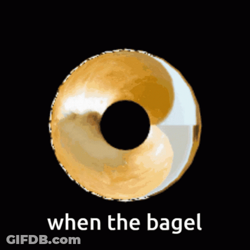 When The Bagel Rotate GIF