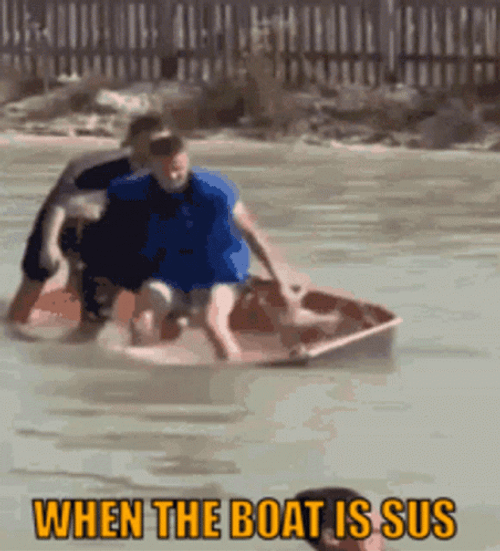 When The Boat Is Sus GIF