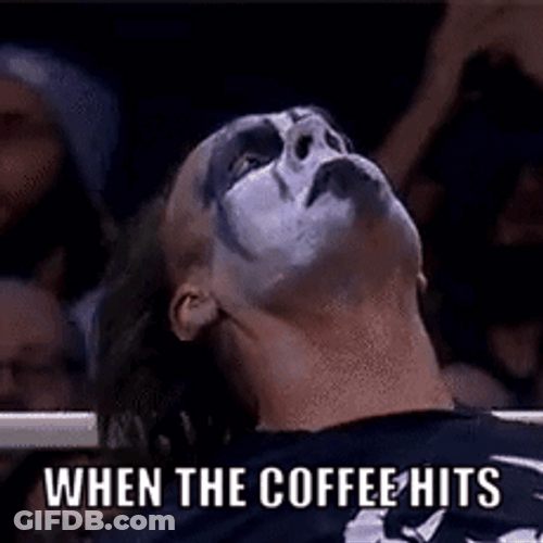 When The Coffee Caffeine Hits GIF