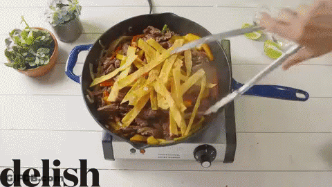 When The Fajitas Came Out Sizzling Video Game Scene GIF