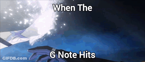 When The G Note Hits A Person Is Holding A Sword GIF