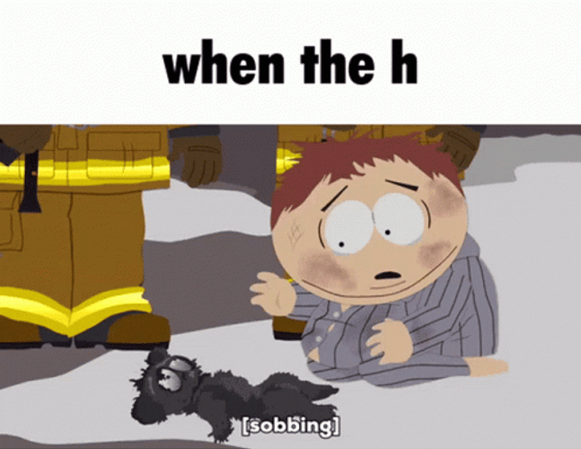 When The H Cartman Sobbing GIF