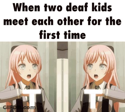 When Two Deaf Kids Meet Each Other First Time GIF