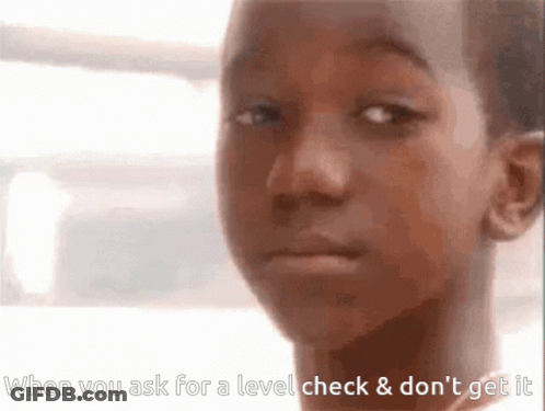 When You Ask For Level Check GIF