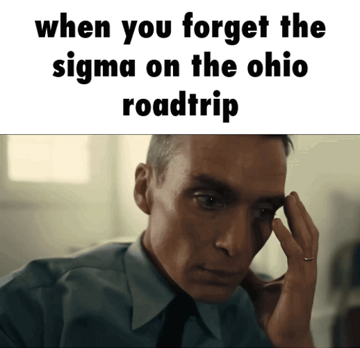 When You Forget The Sigma On Ohio Meme GIF