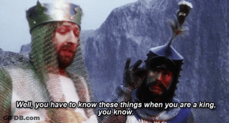 When You're A King Monty Python Run Away GIF