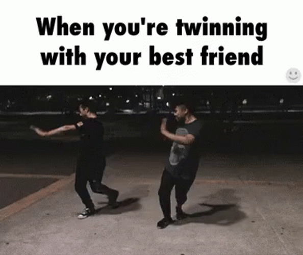 When You're Twinning With Your Bestfriend GIF