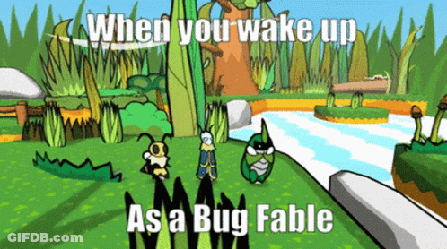 When You Wake Up As A Bug Cartoon Scene GIF