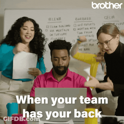 When Your Dream Team Has Your Back GIF