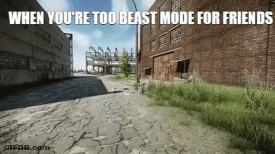 When Youre Too Beast Mode For Friends GIF