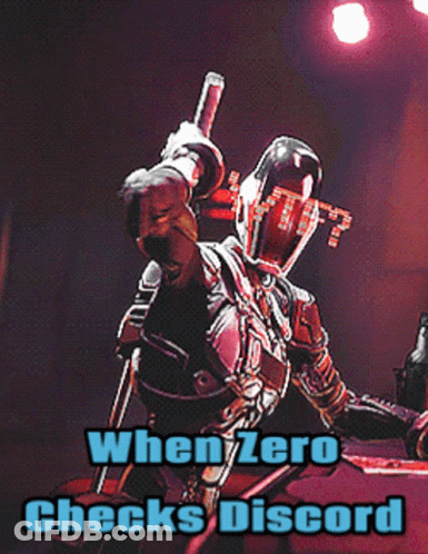 When Zero Checks Discord Robot Poster GIF
