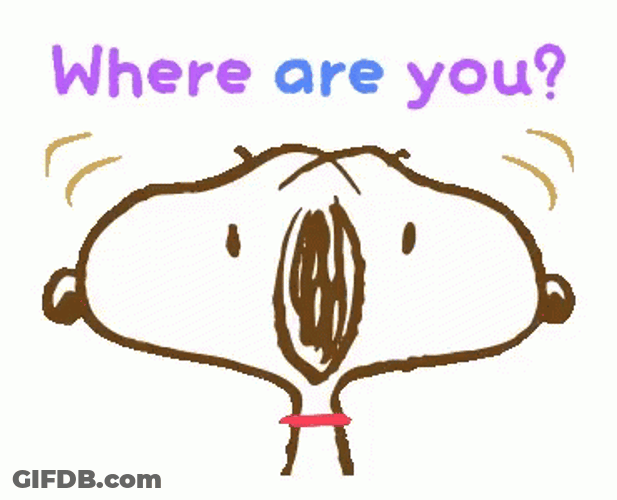 Where Are You Snoopy Looking Around GIF