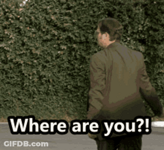 Where Are You The Office GIF