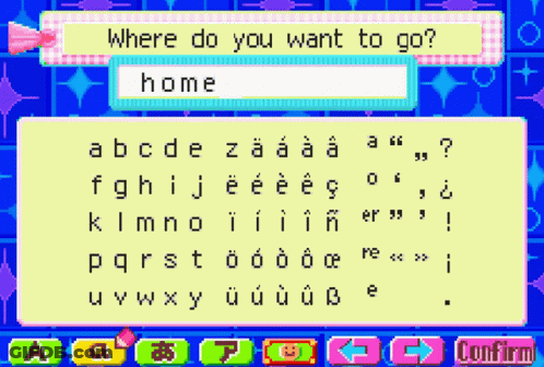 Where Do You Want To Go Is Written On A Screen GIF